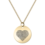 Round Fingerprint Name Necklace