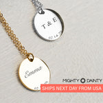 Round Name Necklace
