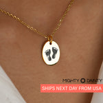 fingerprint pendant necklace