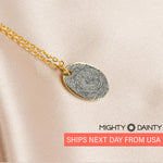 Oval Fingerprint Necklace
