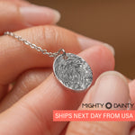 Oval Fingerprint Necklace