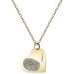 Fingerprint Heart Necklace