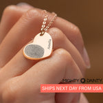 Fingerprint Heart Necklace