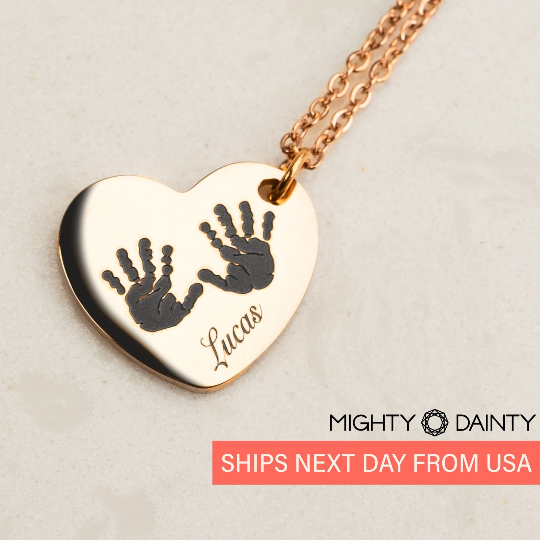 baby footprint necklace