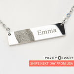 Signature Bar Fingerprint Necklace