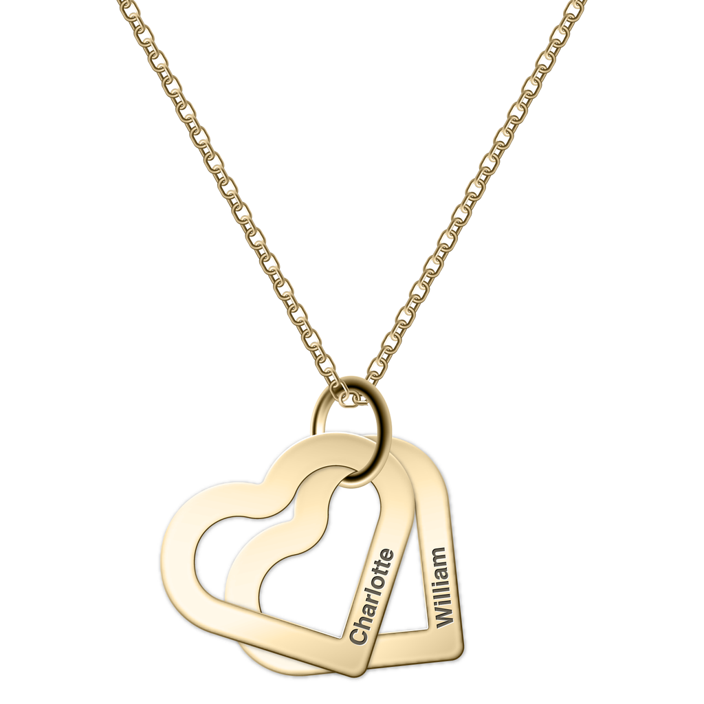 Hearts Name Necklace
